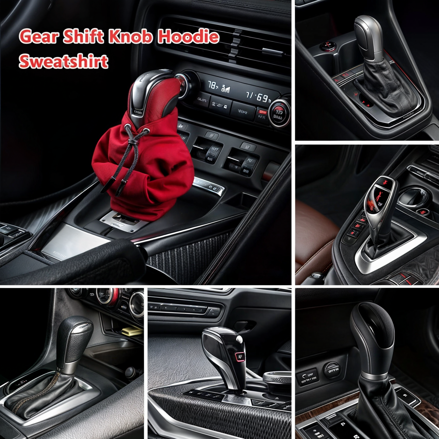 Stylish Mini  Car Gear Shift Hoodie + Free Hand-Break Cover