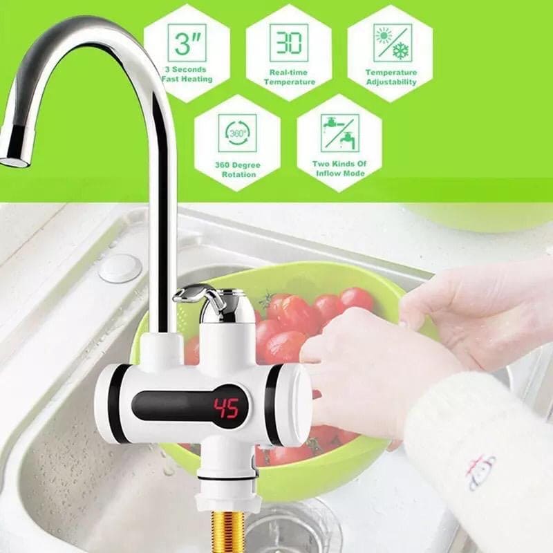 Instant electric water heater tap