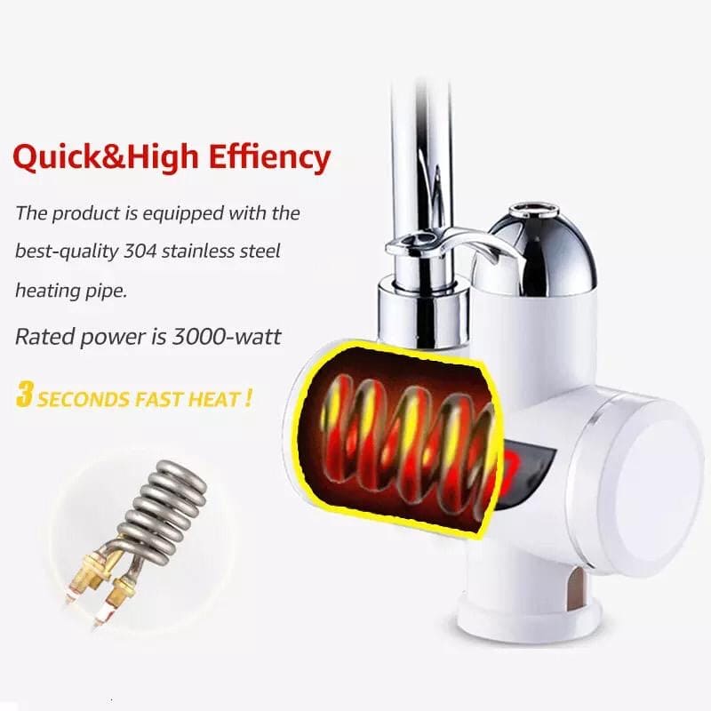 Instant electric water heater tap