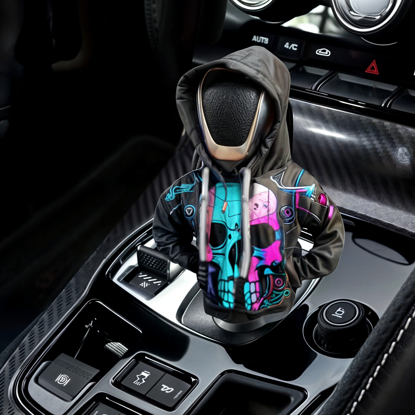 Stylish Mini  Car Gear Shift Hoodie + Free Hand-Break Cover